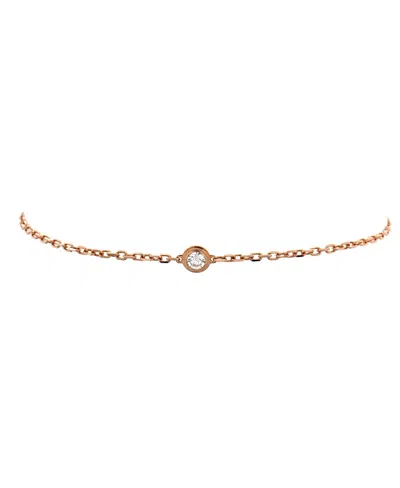 Pre-owned Pre-owned Cartier  Cartier Small D'amour Bracelet 18k Rose Gold And Diamond