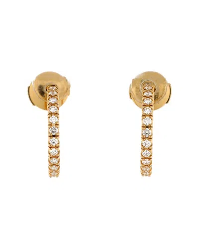 Pre-owned Pre-owned Cartier  Cartier Small Etincelle De Cartier Hoops Earrings 18k Gold And Diamonds