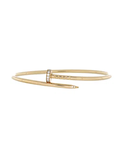 Pre-owned Pre-owned Cartier  Cartier Small Juste Un Clou Bracelet 18k Gold With Diamonds