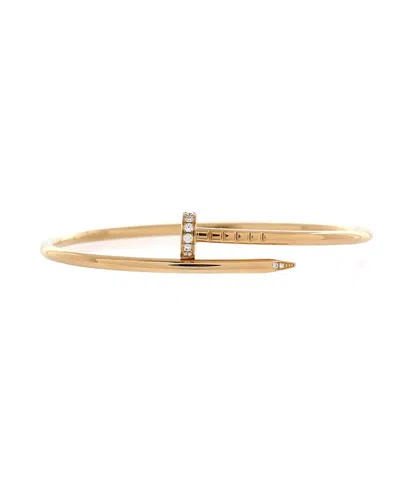 Pre-owned Pre-owned Cartier  Cartier Small Juste Un Clou Bracelet 18k Gold With Diamonds