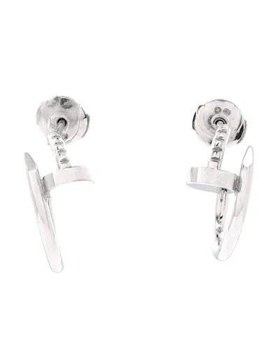 Pre-owned Pre-owned Cartier  Cartier Small Juste Un Clou Hoop Earrings 18k White Gold