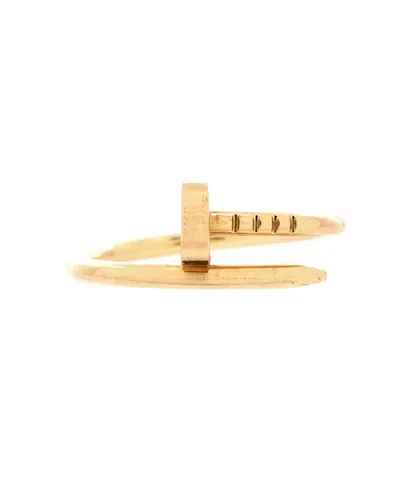 Pre-owned Pre-owned Cartier  Cartier Small Juste Un Clou Ring 18k Gold