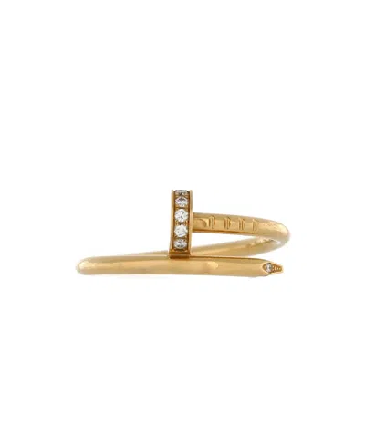Pre-owned Pre-owned Cartier  Cartier Small Juste Un Clou Ring 18k Gold And Diamonds