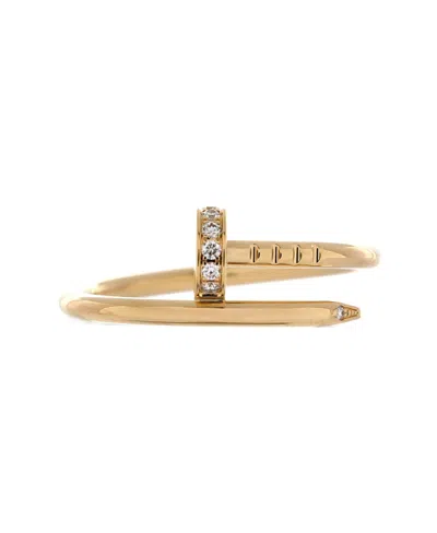 Pre-owned Pre-owned Cartier  Cartier Small Juste Un Clou Ring 18k Gold And Diamonds