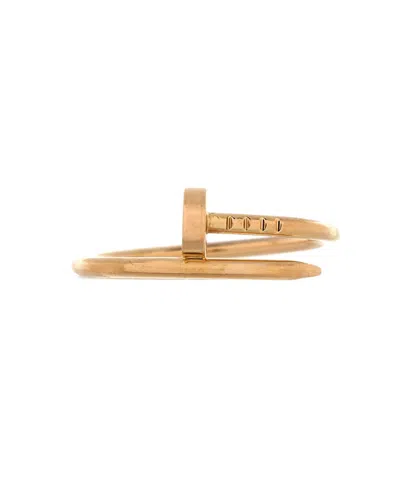 Pre-owned Pre-owned Cartier  Cartier Small Juste Un Clou Ring 18k Rose Gold