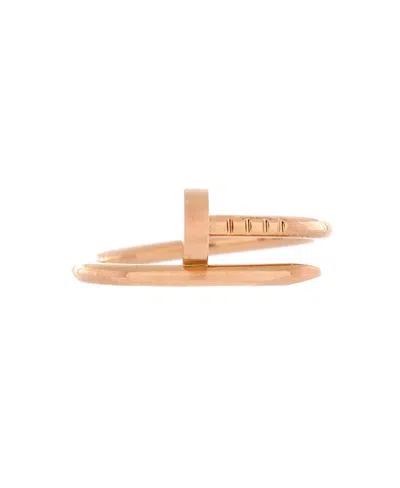 Pre-owned Pre-owned Cartier  Cartier Small Juste Un Clou Ring 18k Rose Gold