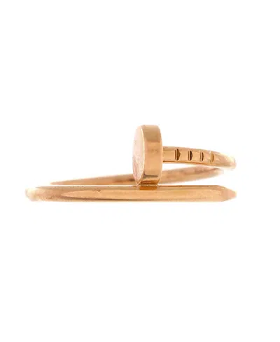 Pre-owned Pre-owned Cartier  Cartier Small Juste Un Clou Ring 18k Rose Gold