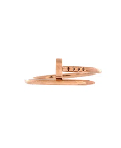Pre-owned Pre-owned Cartier  Cartier Small Juste Un Clou Ring 18k Rose Gold