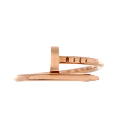 Pre-owned Pre-owned Cartier  Cartier Small Juste Un Clou Ring 18k Rose Gold