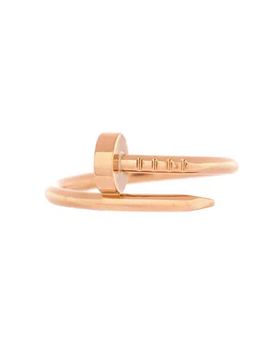 Pre-owned Pre-owned Cartier  Cartier Small Juste Un Clou Ring 18k Rose Gold