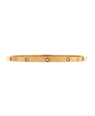 Pre-owned Pre-owned Cartier  Cartier Small Love 10 Diamond Bracelet 18k Gold With Diamonds
