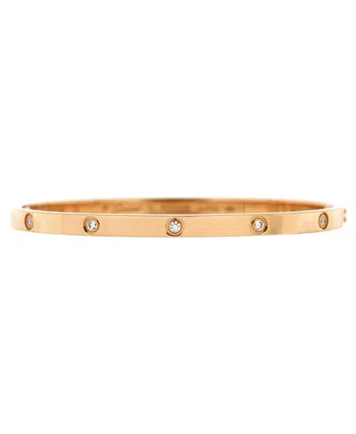 Pre-owned Pre-owned Cartier  Cartier Small Love 10 Diamond Bracelet 18k Rose Gold With Diamonds