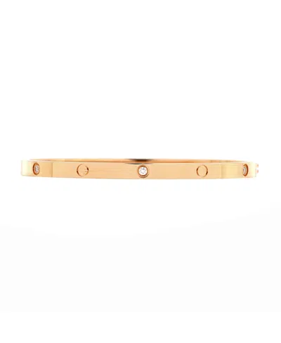 Pre-owned Pre-owned Cartier  Cartier Small Love 6 Diamond Bracelet 18k Rose Gold And Diamonds