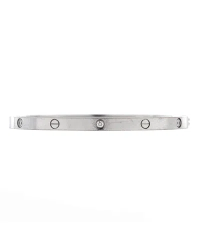 Pre-owned Pre-owned Cartier  Cartier Small Love 6 Diamond Bracelet 18k White Gold And Diamonds