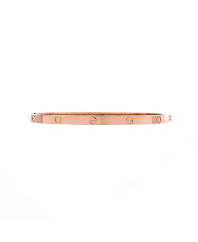 Pre-owned Pre-owned Cartier  Cartier Small Love Bracelet 18k Rose Gold In Pink