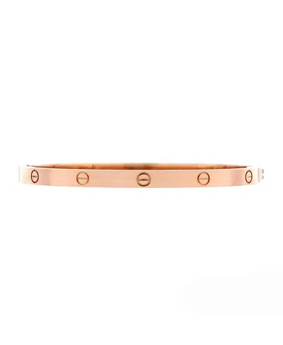 Pre-owned Pre-owned Cartier  Cartier Small Love Bracelet 18k Rose Gold In Pink