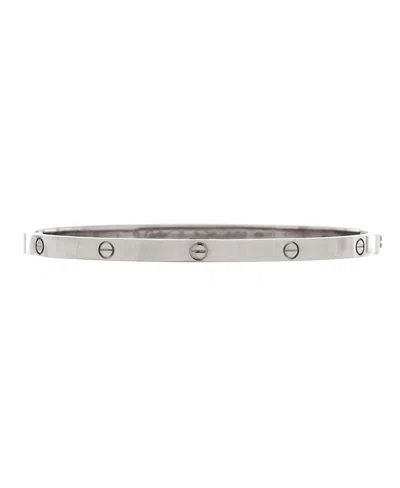 Pre-owned Pre-owned Cartier  Cartier Small Love Bracelet 18k White Gold