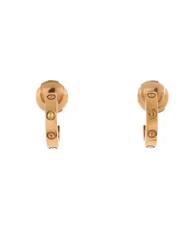 Pre-owned Pre-owned Cartier  Cartier Small Love Hoop Earrings 18k Gold