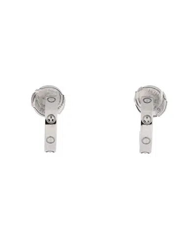 Pre-owned Pre-owned Cartier  Cartier Small Love Hoop Earrings 18k White Gold