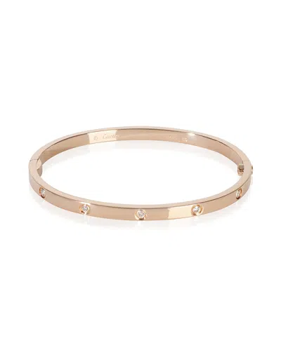 Pre-owned Pre-owned Cartier  Cartier Small Model Love 18k Rose Gold Bracelet In Pink