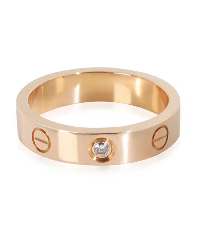 Pre-owned Pre-owned Cartier  Cartier Small Model Love 18k Rose Gold Ring
