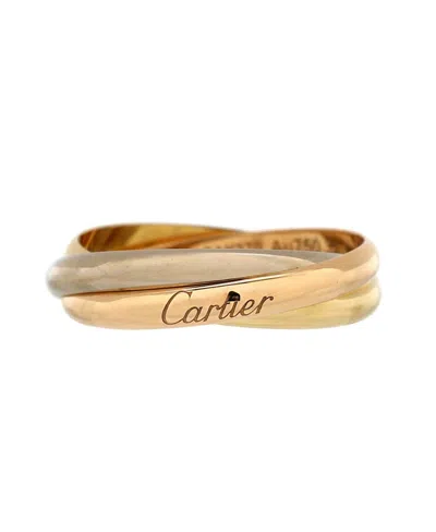 Pre-owned Pre-owned Cartier  Cartier Small Trinity Ring 18k Tricolor Gold