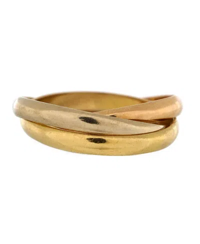 Pre-owned Pre-owned Cartier  Cartier Small Trinity Ring 18k Tricolor Gold In K Gold