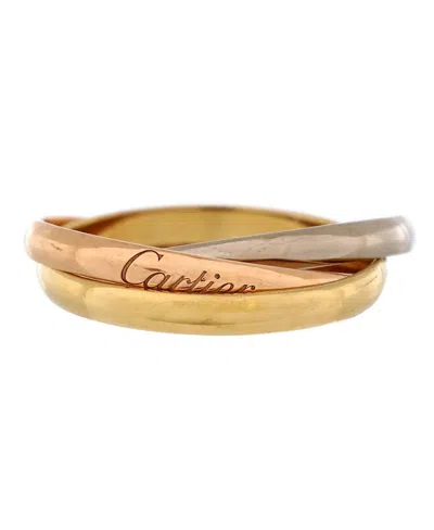 Pre-owned Pre-owned Cartier  Cartier Small Trinity Ring 18k Tricolor Gold In K Gold