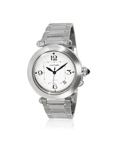 Pre-owned Pre-owned Cartier  Cartier Stainless Steel Pasha De Cartier Watch Wspa0009 47.00 Mm In White/silver