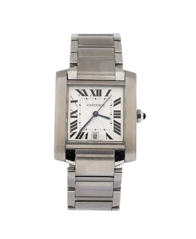 Pre-owned Pre-owned Cartier  Cartier Tank Francaise Automatic Watch In Stainless Steel 28mm