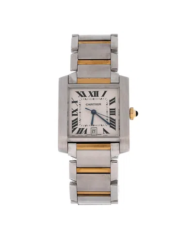 Pre-owned Pre-owned Cartier  Cartier Tank Francaise Automatic Watch In Stainless Steel And Gold 28mm