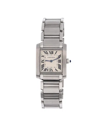 Pre-owned Pre-owned Cartier  Cartier Tank Francaise Quartz Watch In Stainless Steel 25mm