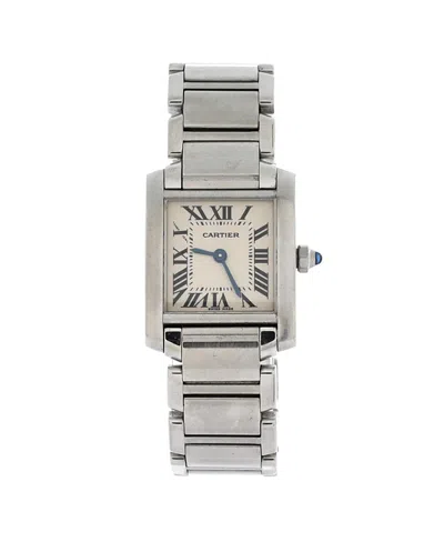 Pre-owned Pre-owned Cartier  Cartier Tank Francaise Quartz Watch In Stainless Steel 25mm In Brown