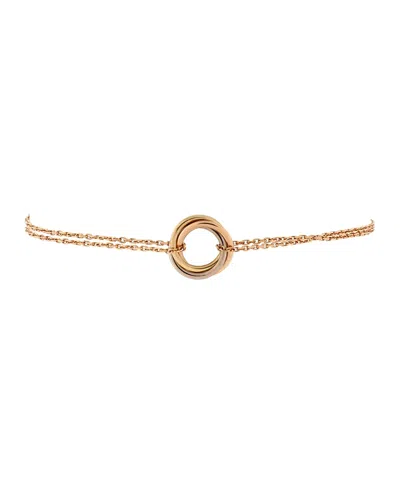Pre-owned Pre-owned Cartier  Cartier Trinity Chain Bracelet 18k Tricolor Gold