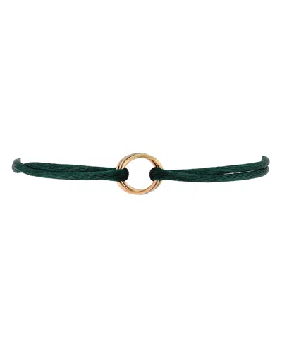 Pre-owned Pre-owned Cartier  Cartier Trinity On Cord Bracelet Silk Cord With 18k Tricolor Gold