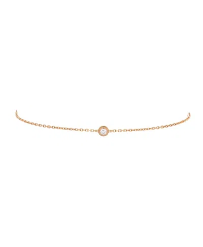 Pre-owned Pre-owned Cartier  Cartier Xs D'amour Bracelet 18k Rose Gold And Diamond In Pink