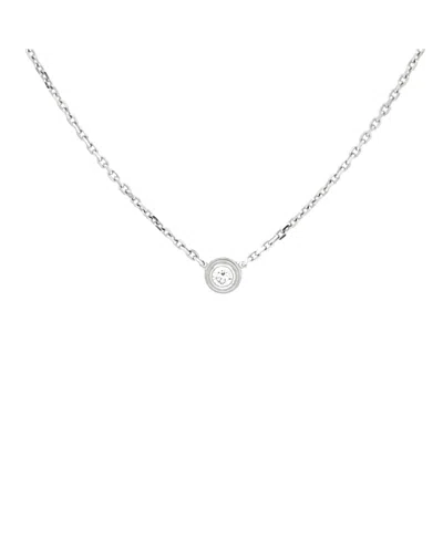 Pre-owned Pre-owned Cartier  Cartier Xs D'amour Pendant Necklace 18k White Gold And Diamond