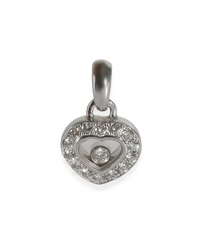 Pre-owned Pre-owned Chopard  Chopard Happy Diamonds 18k White Gold Fashion Pendant