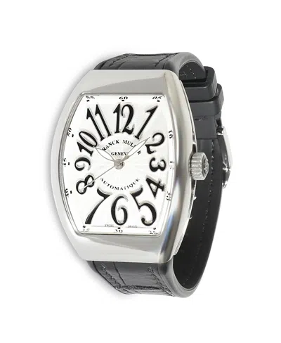 Pre-owned Pre-owned Franck Muller  Franck Muller Stainless Steel Vanguard Watch V 32 Sc St Fo 34.20 Mm In White/black