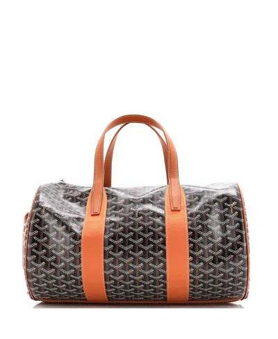 Pre-owned Pre-owned Goyard  Goyard 40 Barrel Sport Duffle Bag Coated Canvas