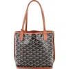 Pre-owned Goyard  Goyard Anjou Reversible Tote Coated Canvas Mini In Multi