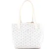 Pre-owned Goyard  Goyard Anjou Reversible Tote Coated Canvas Mini In Pattern