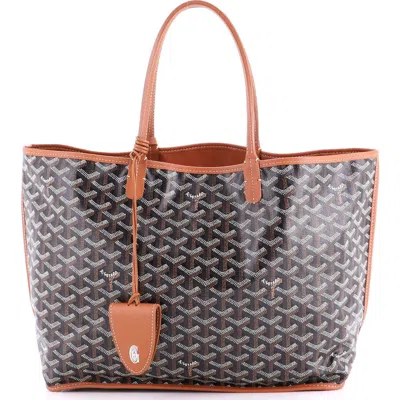 Pre-owned Goyard  Goyard Anjou Reversible Tote Coated Canvas Pm In Multi