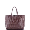 Pre-owned Goyard  Goyard Anjou Reversible Tote Coated Canvas Pm In Red