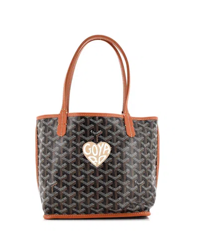 Pre-owned Pre-owned Goyard  Goyard Anjou Reversible Tote Printed Coated Canvas