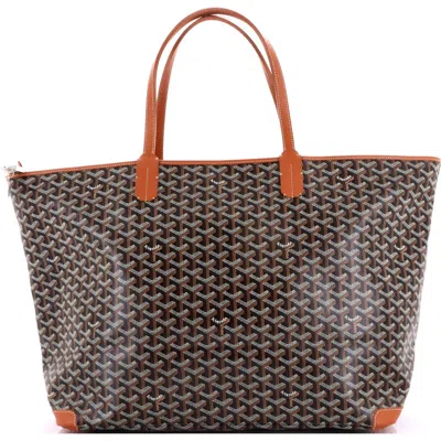 Pre-owned Goyard  Goyard Artois Tote Coated Canvas Gm In Brown
