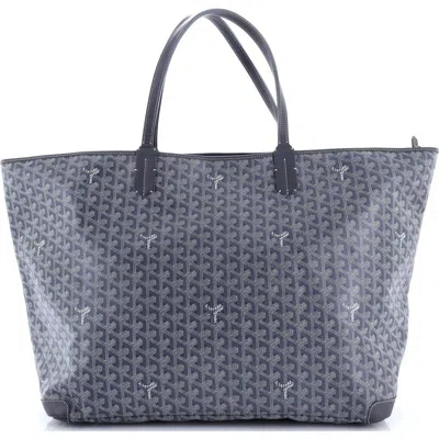 Pre-owned Goyard  Goyard Artois Tote Coated Canvas Gm In Gray