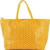 Pre-owned Goyard  Goyard Artois Tote Coated Canvas Gm In Yellow