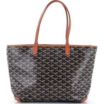 Pre-owned Goyard  Goyard Artois Tote Coated Canvas Pm In Multi