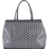 Pre-owned Goyard  Goyard Bellechasse Bag Coated Canvas Pm In Gray